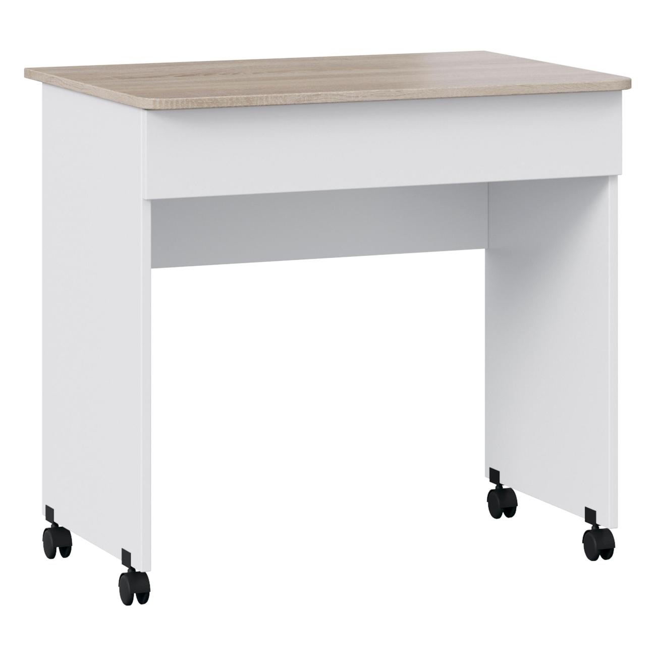 Стол компьютерный Трия Diamond тип 2 Дуб Сонома-белый