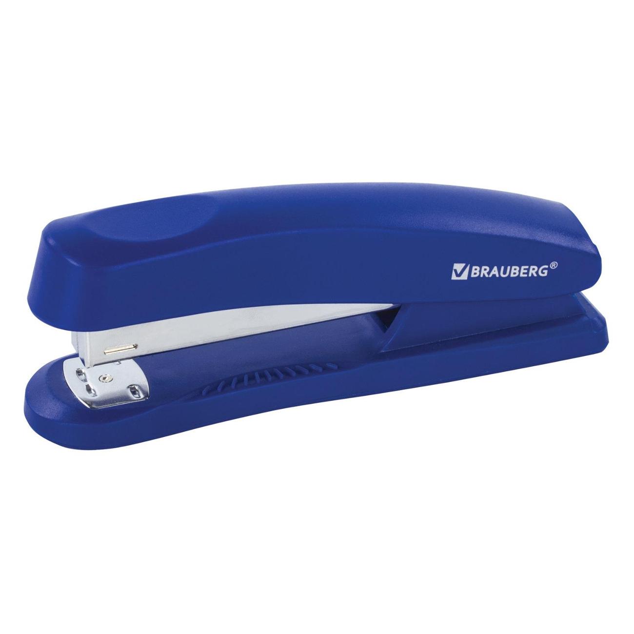Степлер Brauberg 228607 синий фото
