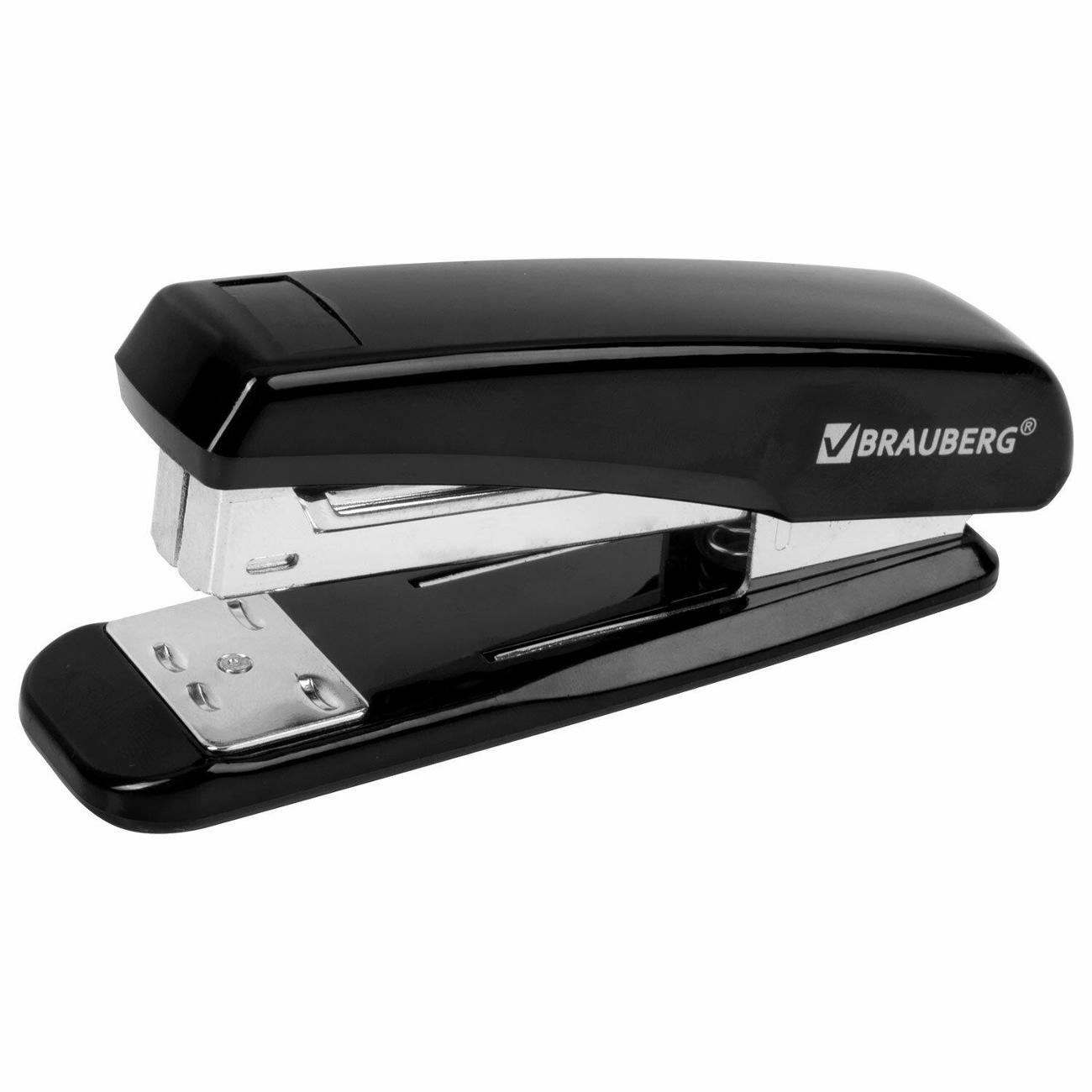 Степлер канцелярский Brauberg 222546 черный