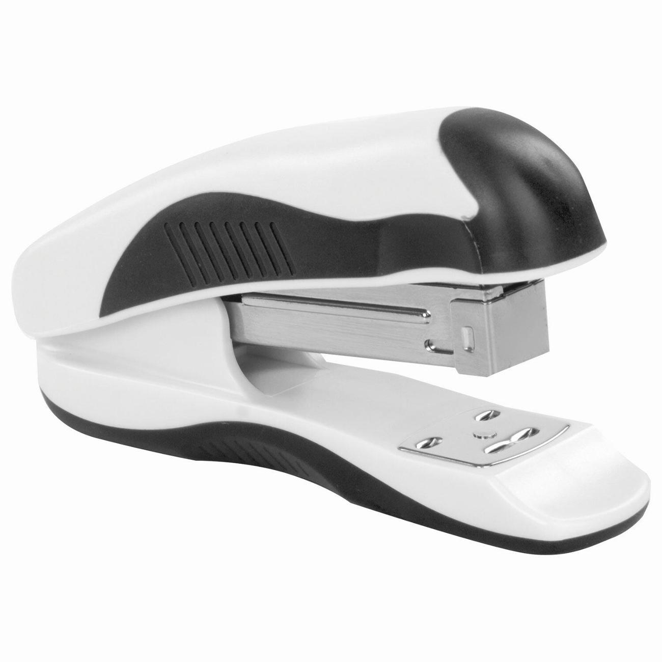 Степлер канцелярский Brauberg 228585 белый черный