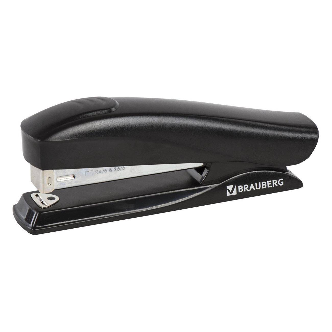Степлер канцелярский Brauberg 224345 черный