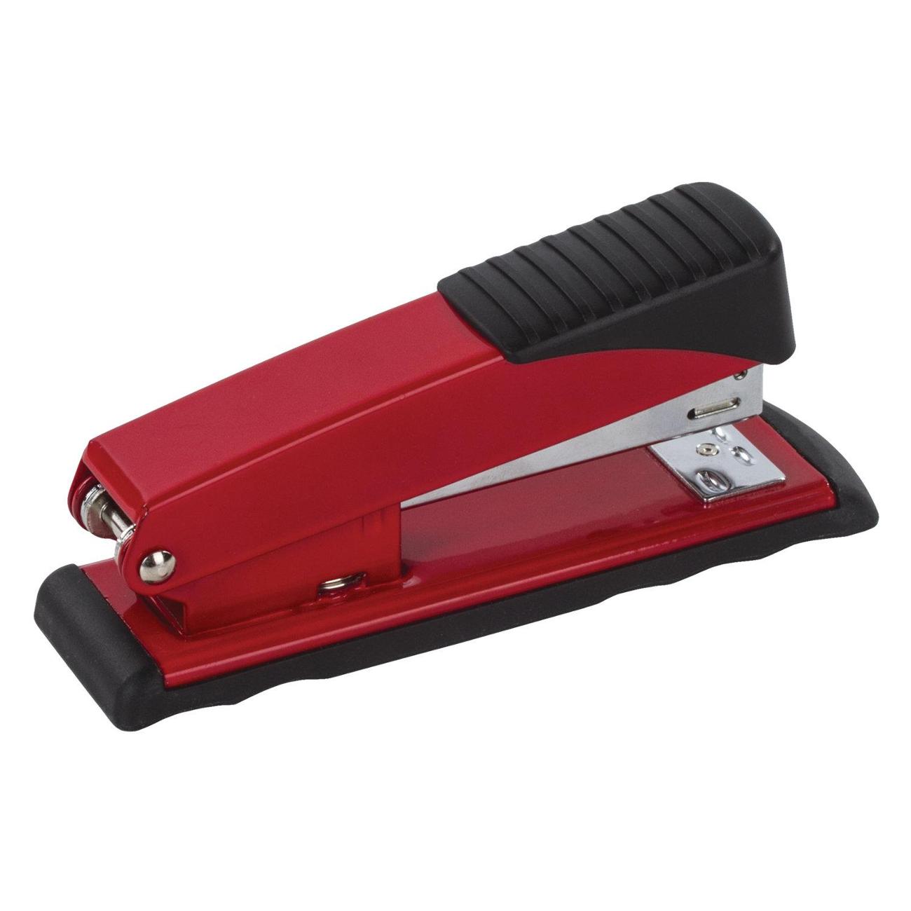 Степлер канцелярский Brauberg 228613 черный красный