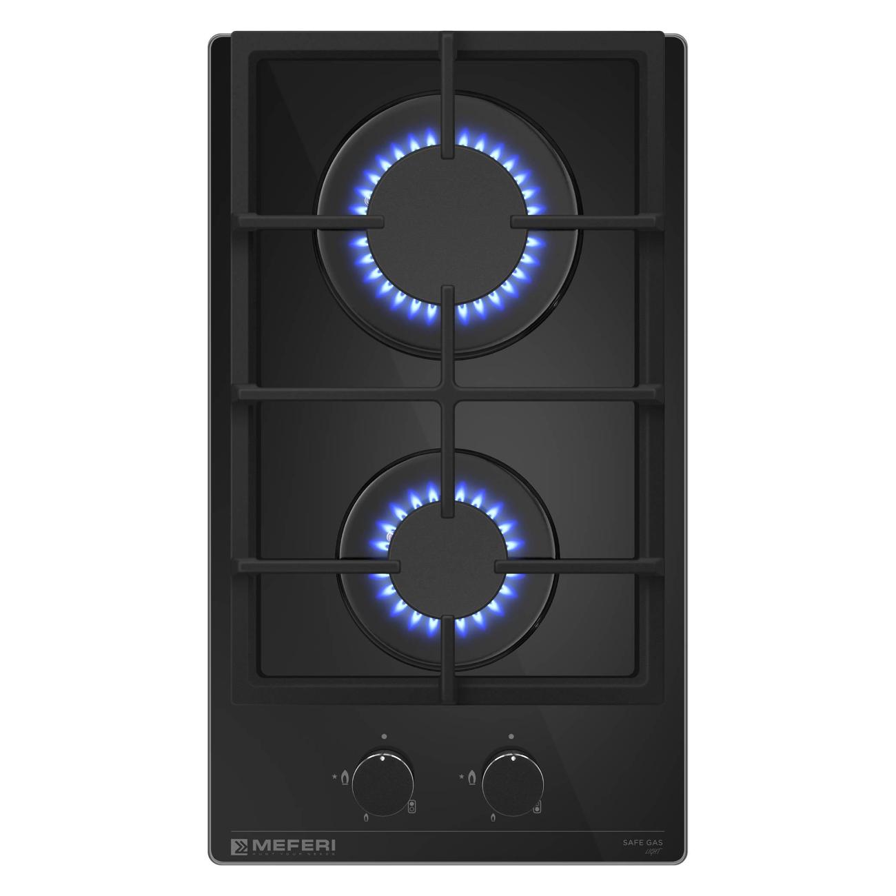Встраиваемая газовая панель независимая MEFERI MGH302BK GLASS LIGHT фото