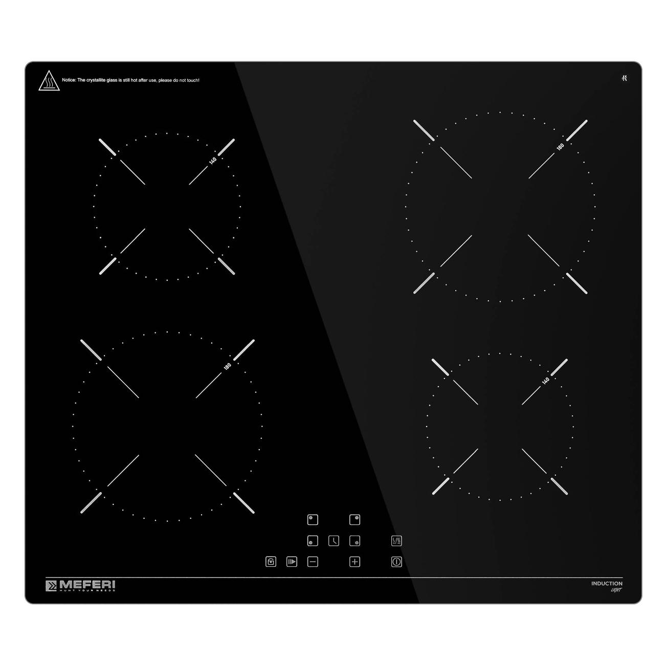 Встраиваемая индукционная панель независимая MEFERI MIH604BK LIGHT фото