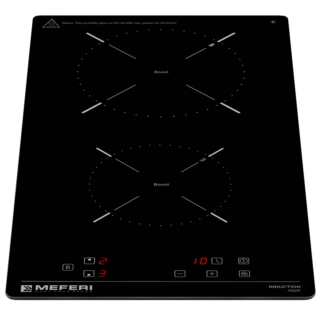 Встраиваемая индукционная панель независимая MEFERI MIH302BK POWER черная