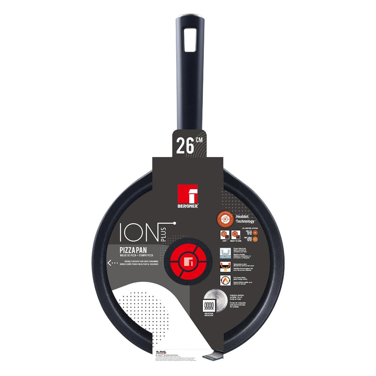 Сковорода Bergner Ion Plus (BG-35904-BK) черная