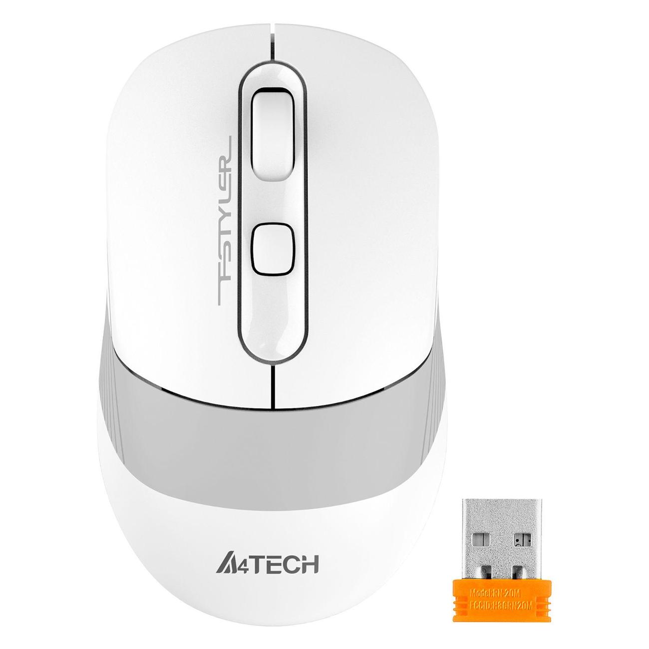 Мышь беспроводная A4Tech FB10CS USB GRAYISH белый