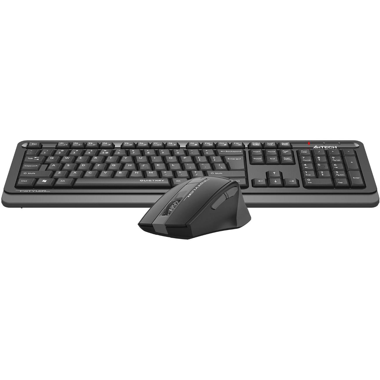 Комплект клавиатура+мышь A4Tech Fstyler FGS1035Q Black/серый