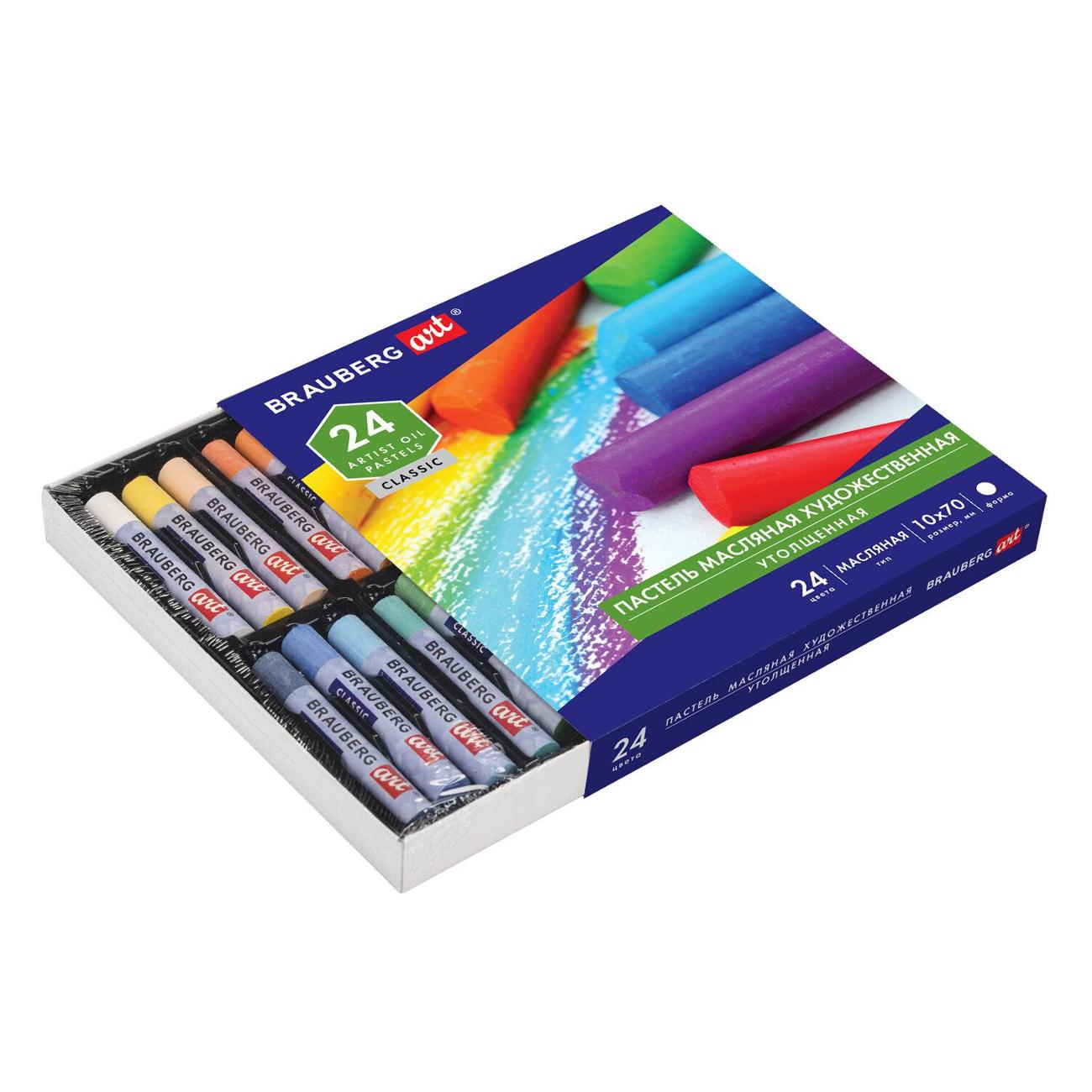 Пастель Brauberg 181452 24 цвета
