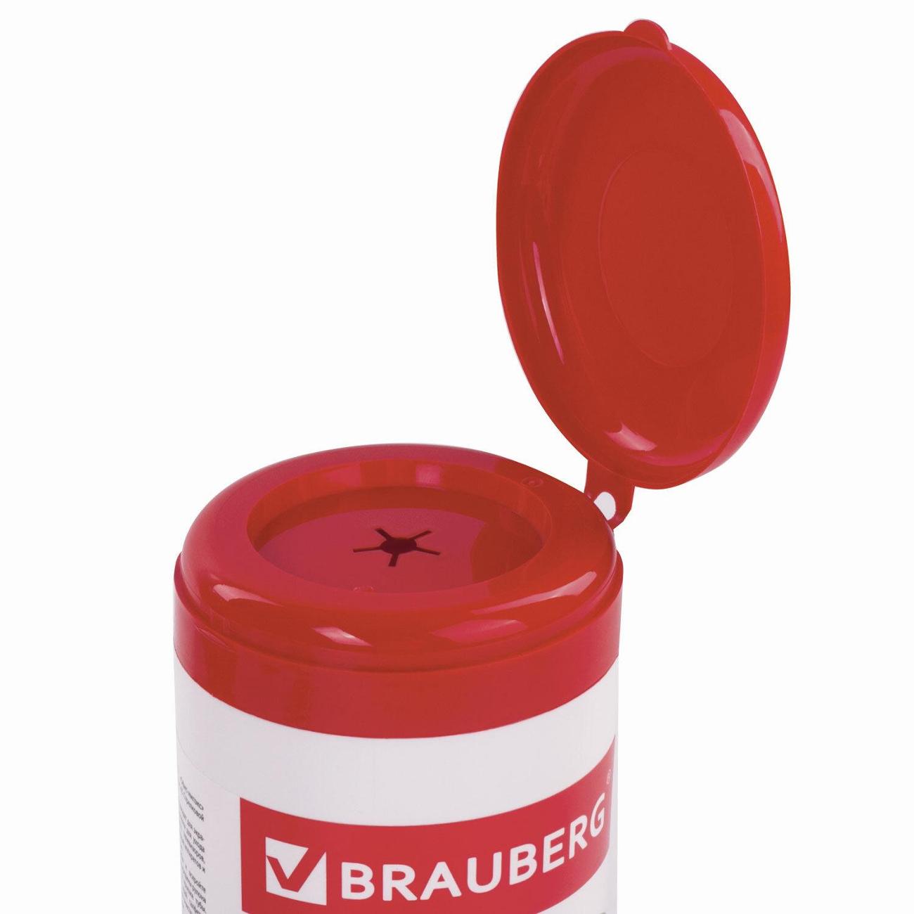 Чистящее средство Brauberg 100шт для экранов и пласт Лимон