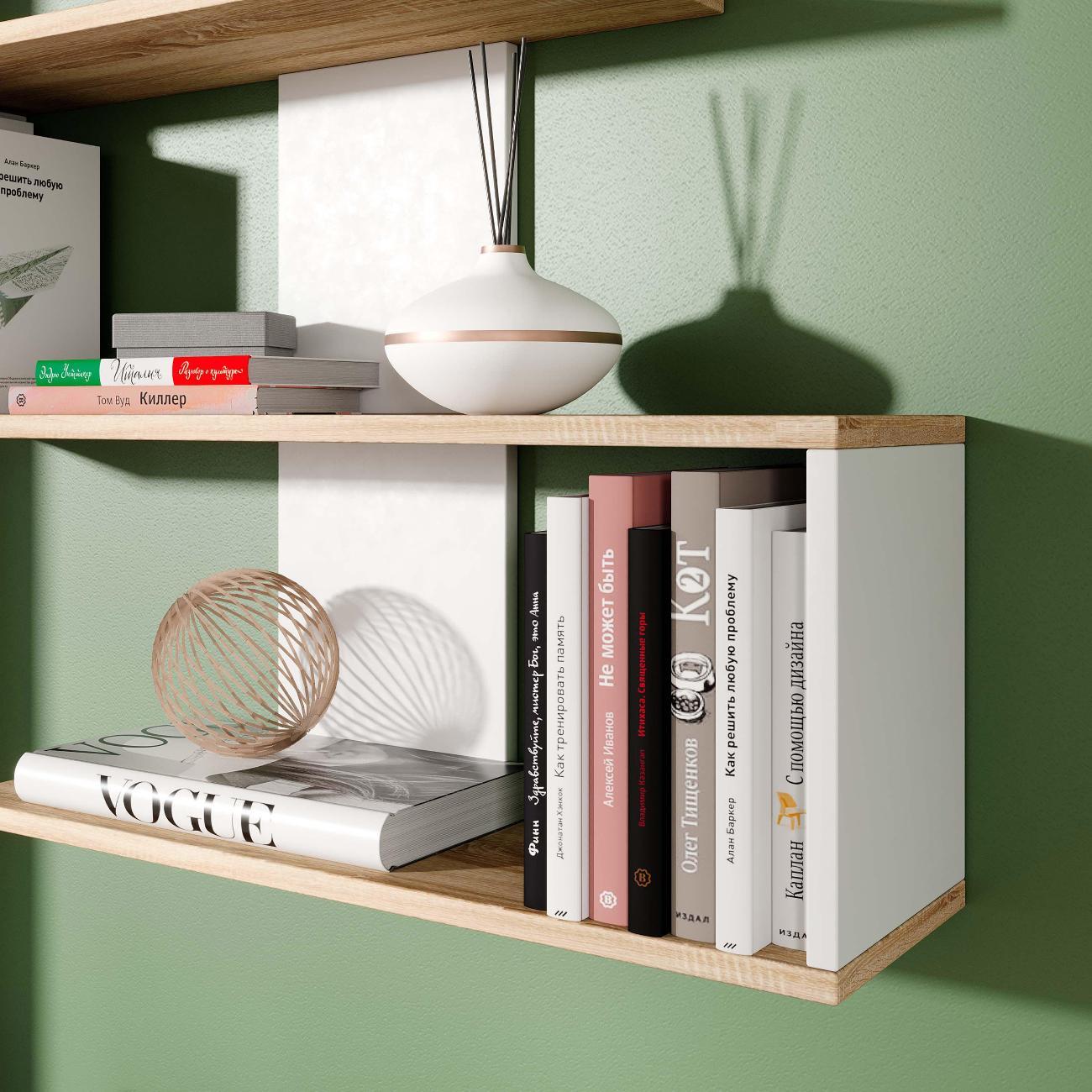 Полка книжная Трия Diamond Тип 1 дуб