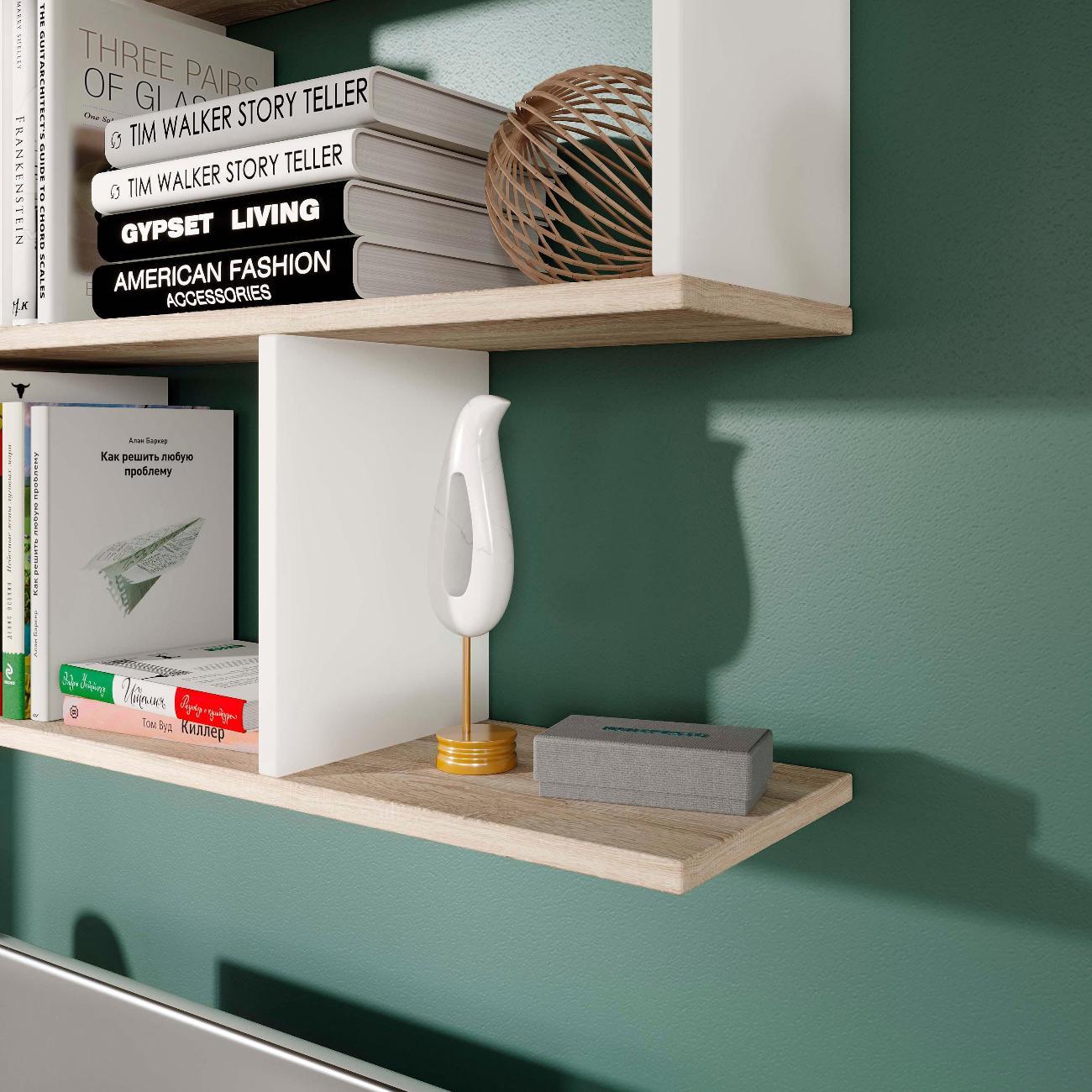 Полка книжная Трия Тип 14 дуб