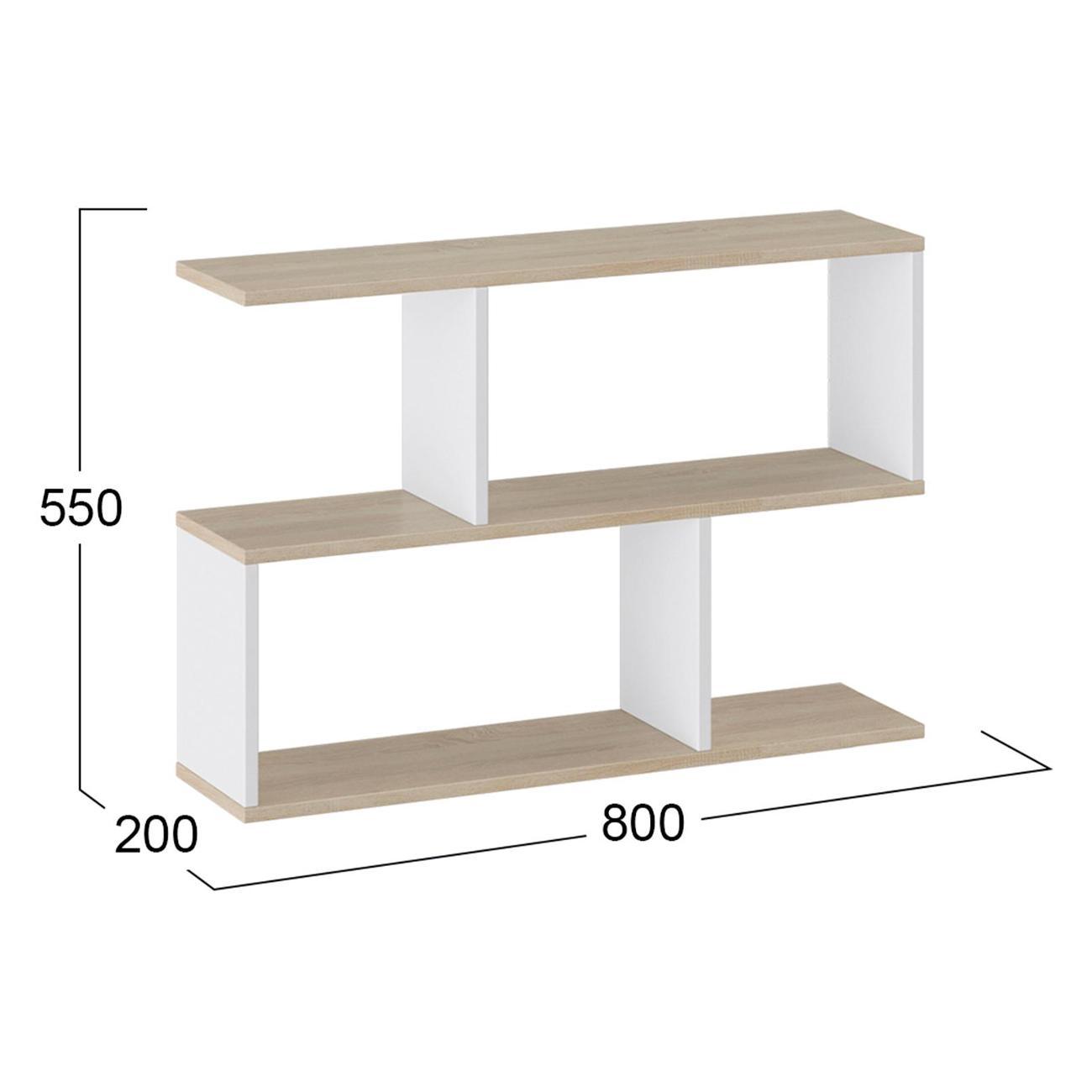 Полка книжная Трия Тип 14 дуб
