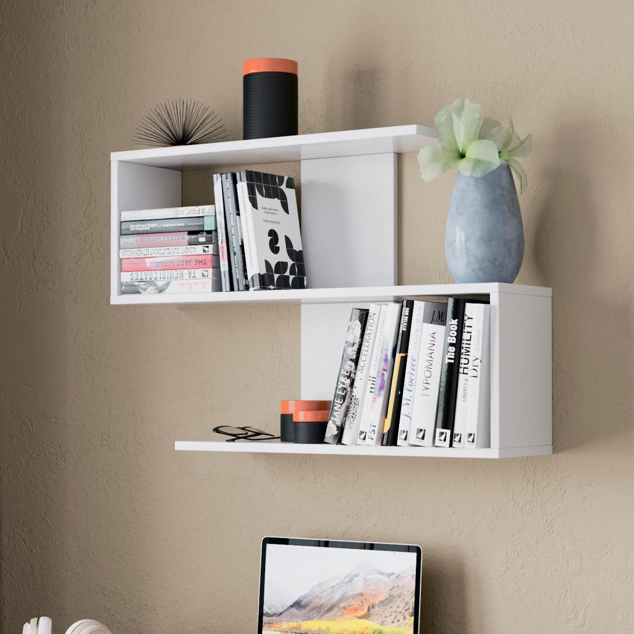 Полка книжная Трия Diamond Тип 1 белый