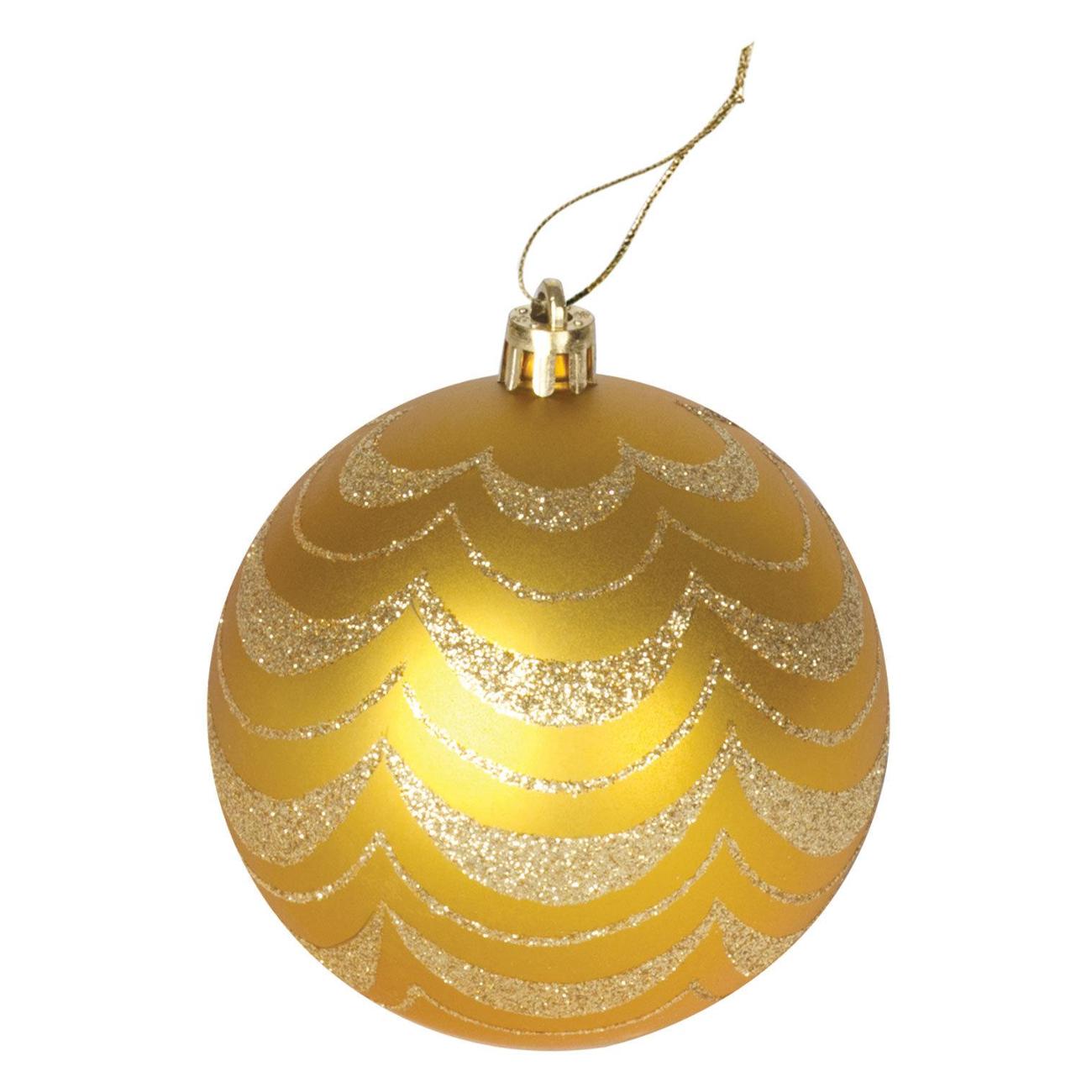 Новогодние украшения Золотая сказка 590890 8 см 6 штук