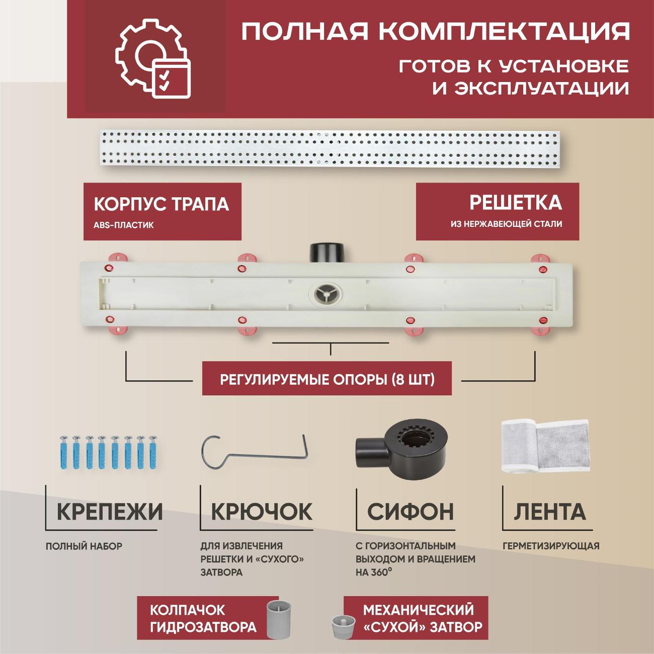 Трап душевой Vimarr 517B35001050