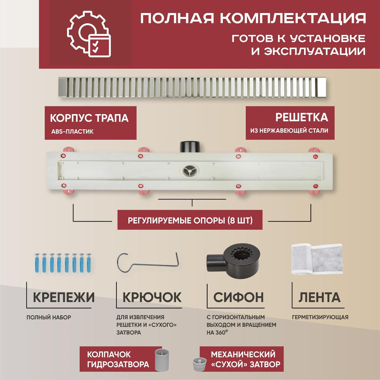 Трап душевой Vimarr 517D37001050