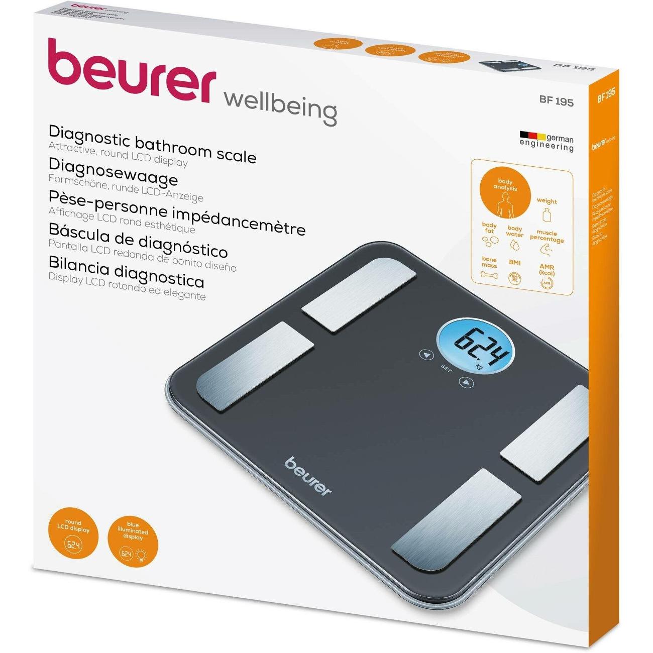 Весы напольные Beurer BF195 Black (748.16)