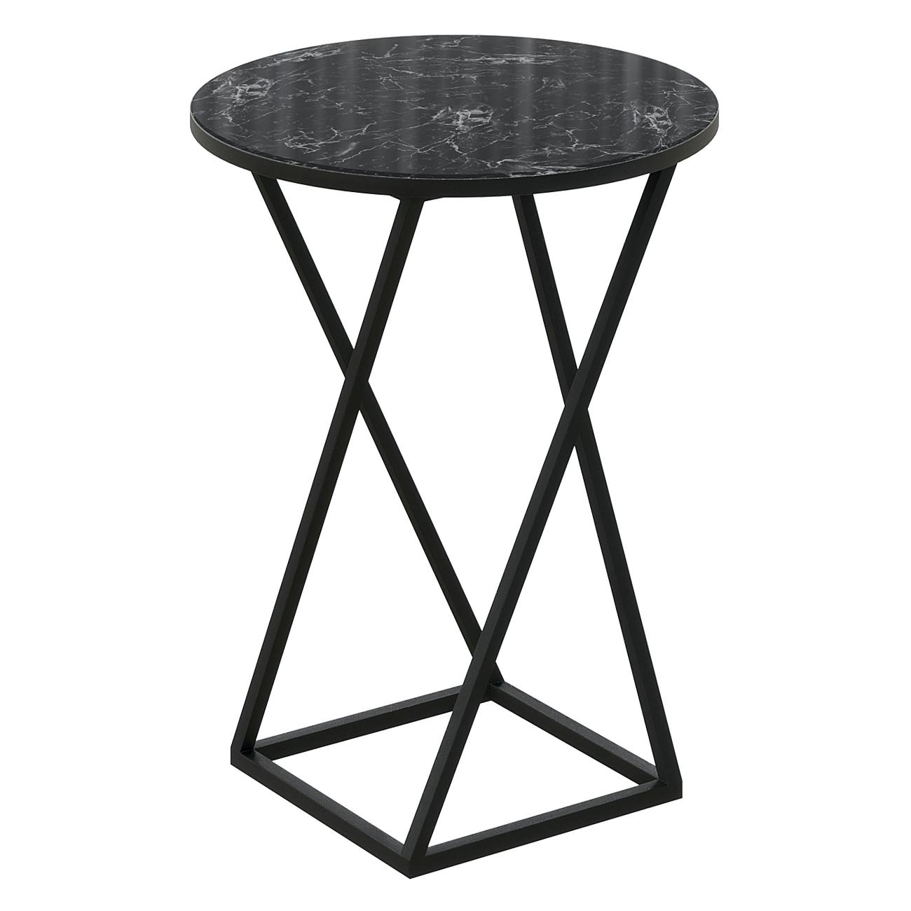 Столик журнальный Трия ДП 1-03-05 черный фото