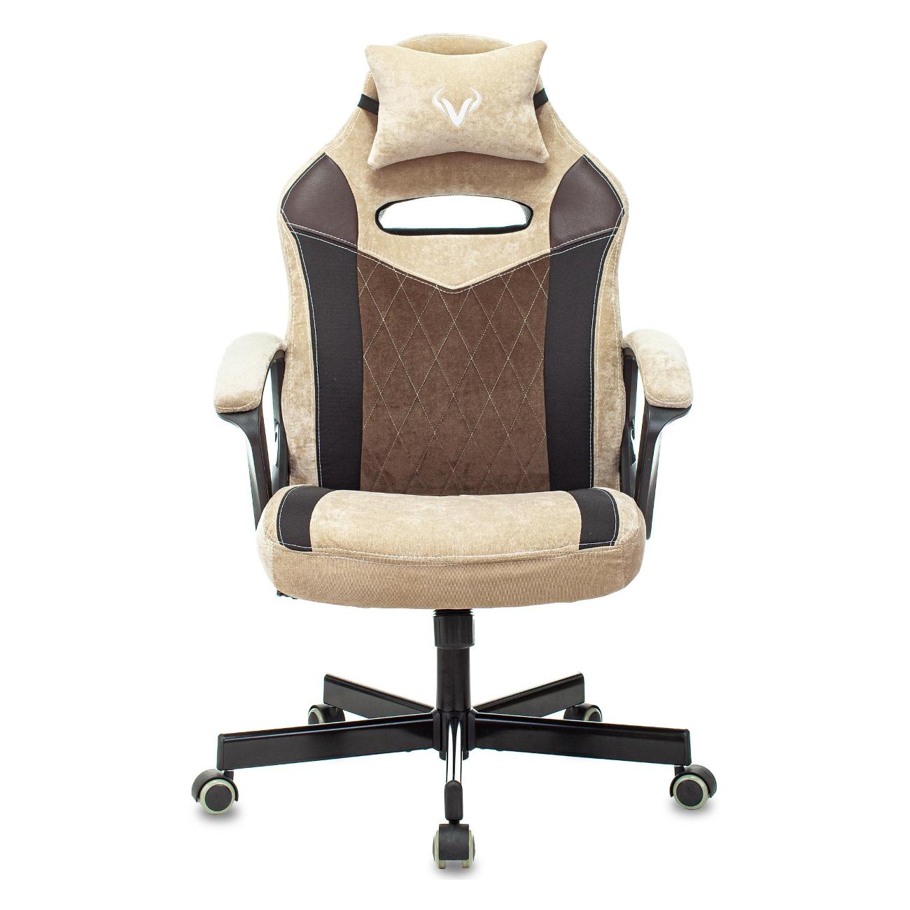 Кресло компьютерное игровое Zombie VIKING 6 KNIGHT Fabcirc коричневый