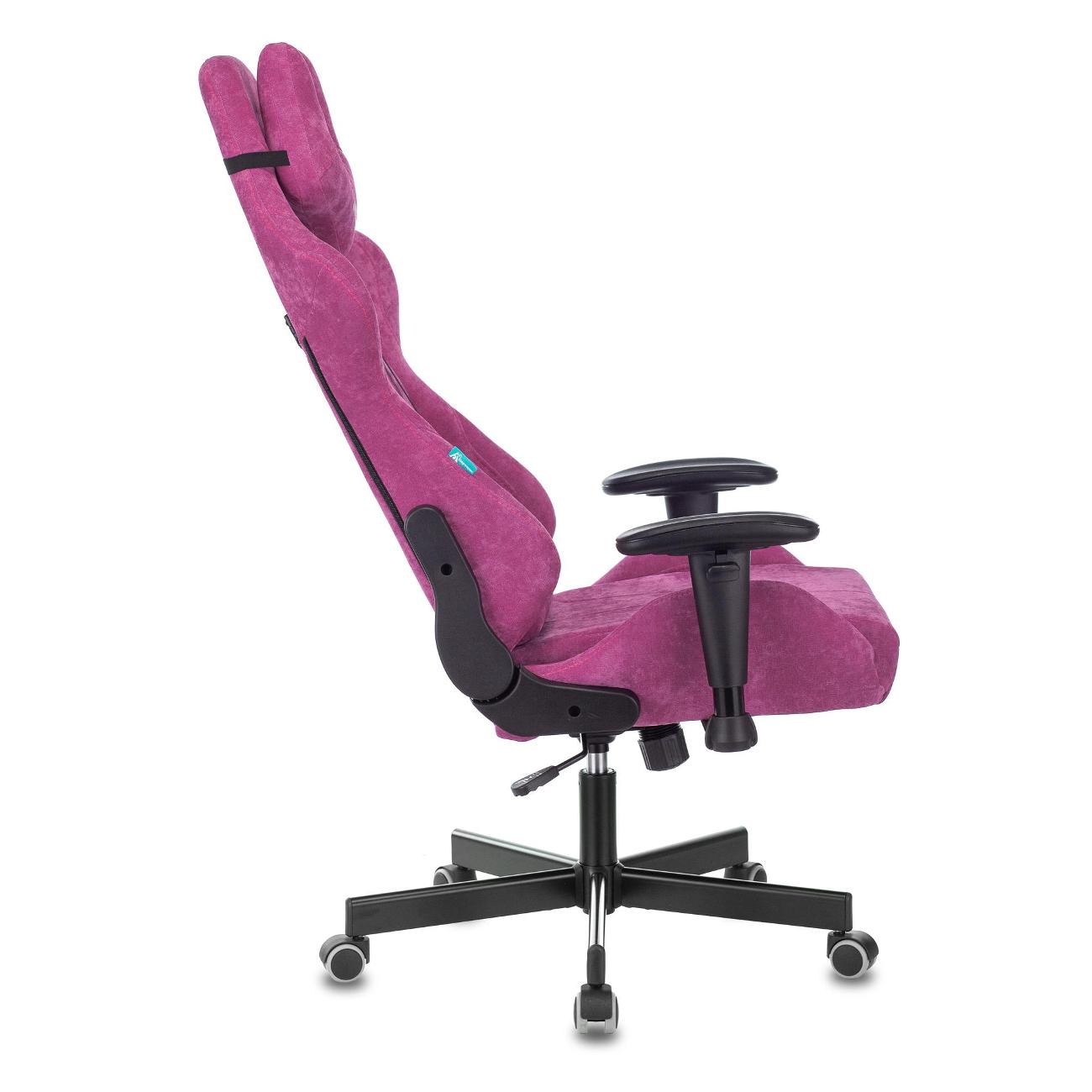 Кресло компьютерное игровое Zombie VIKING KNIGHT Fabric Light-15 малина