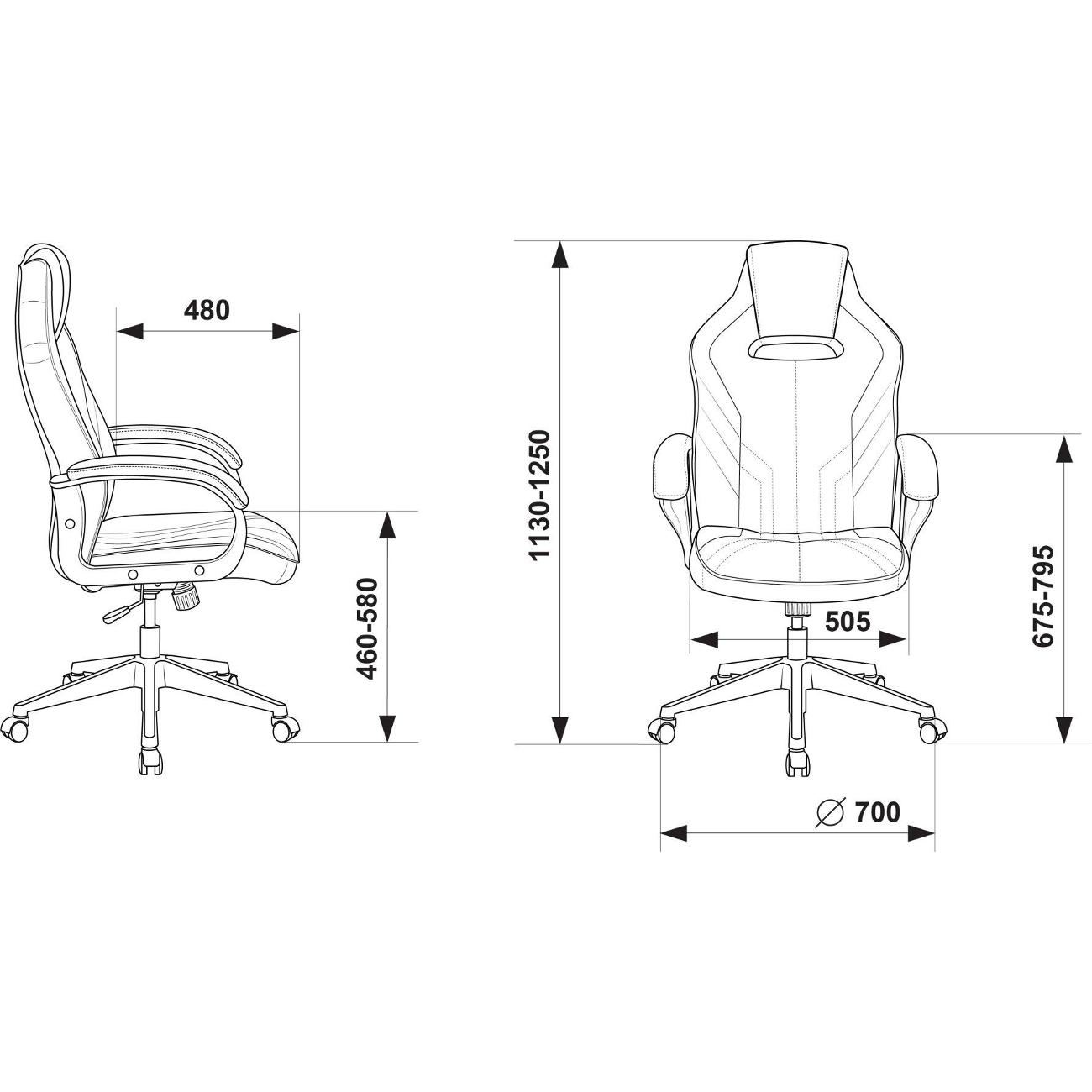 Кресло компьютерное игровое Zombie VIKING 3 AERO синий