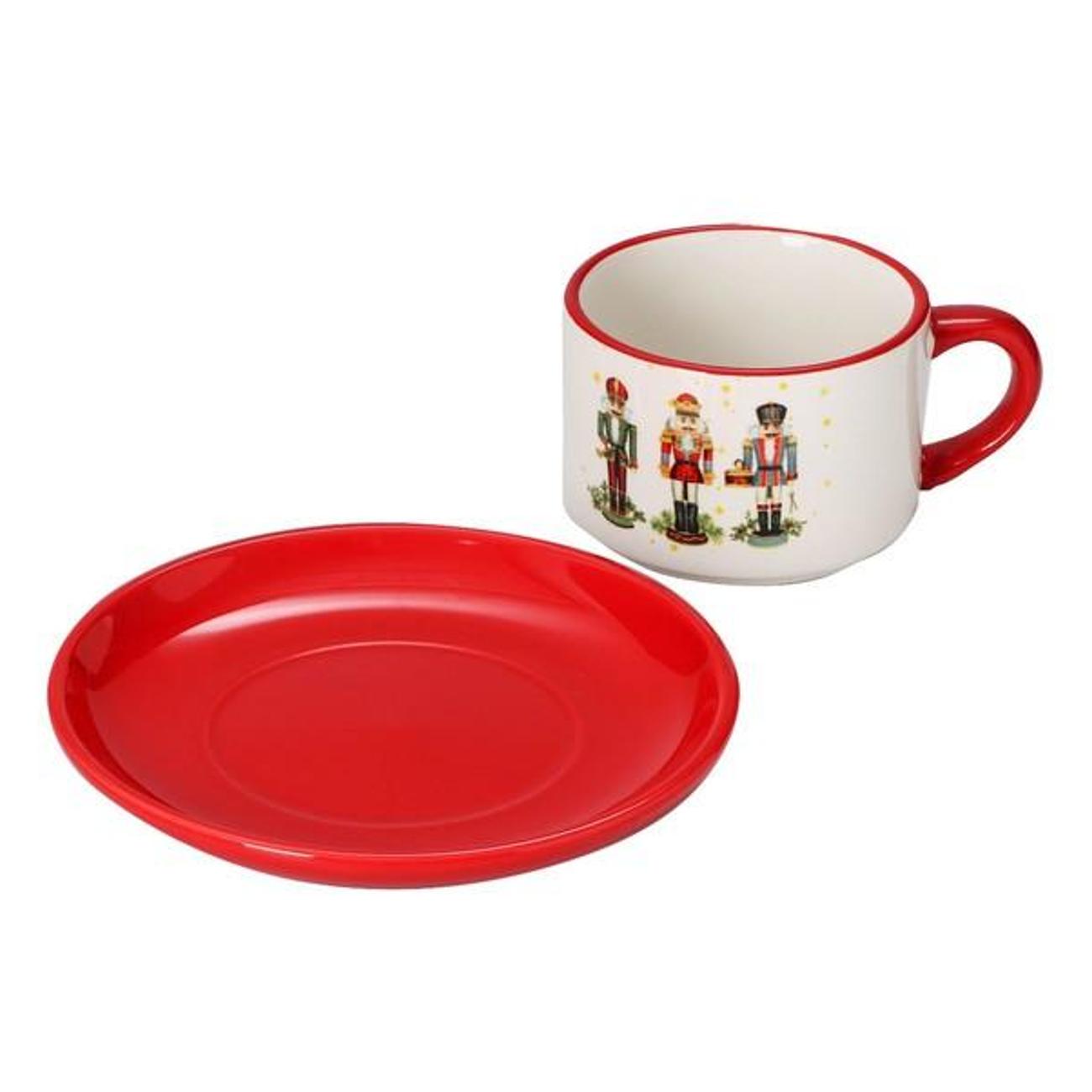 Чайный набор Доляна 9569570 белый/красный