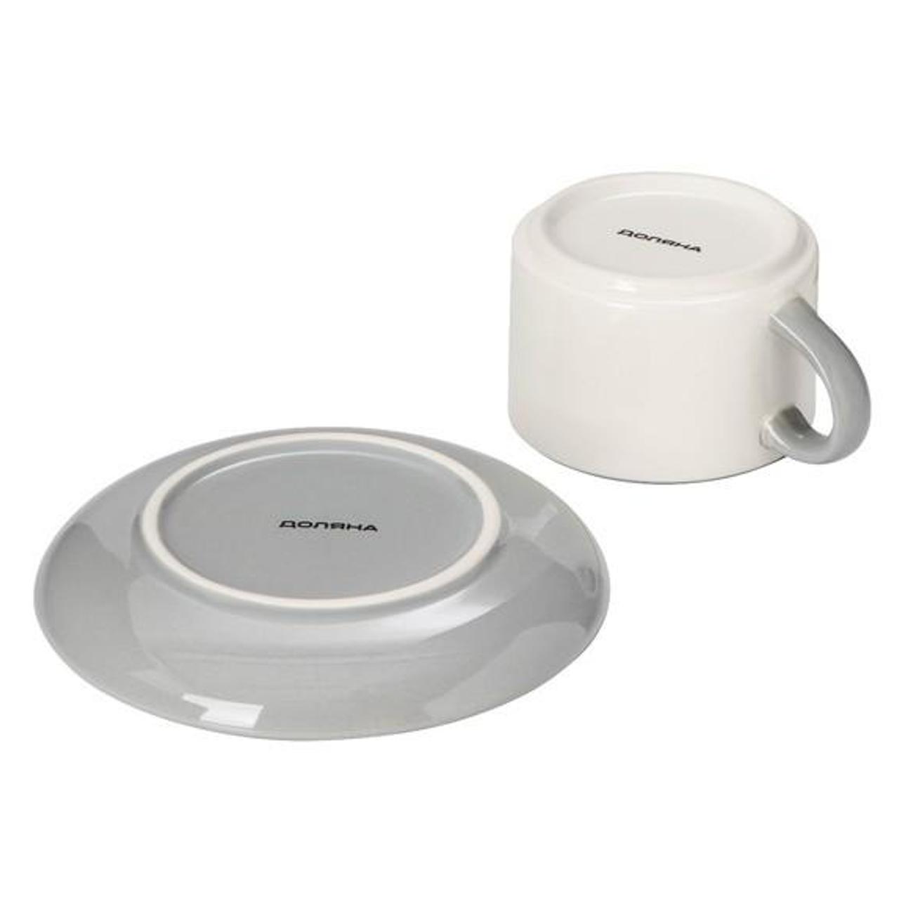 Чайный набор Доляна 9569552 белый/серый