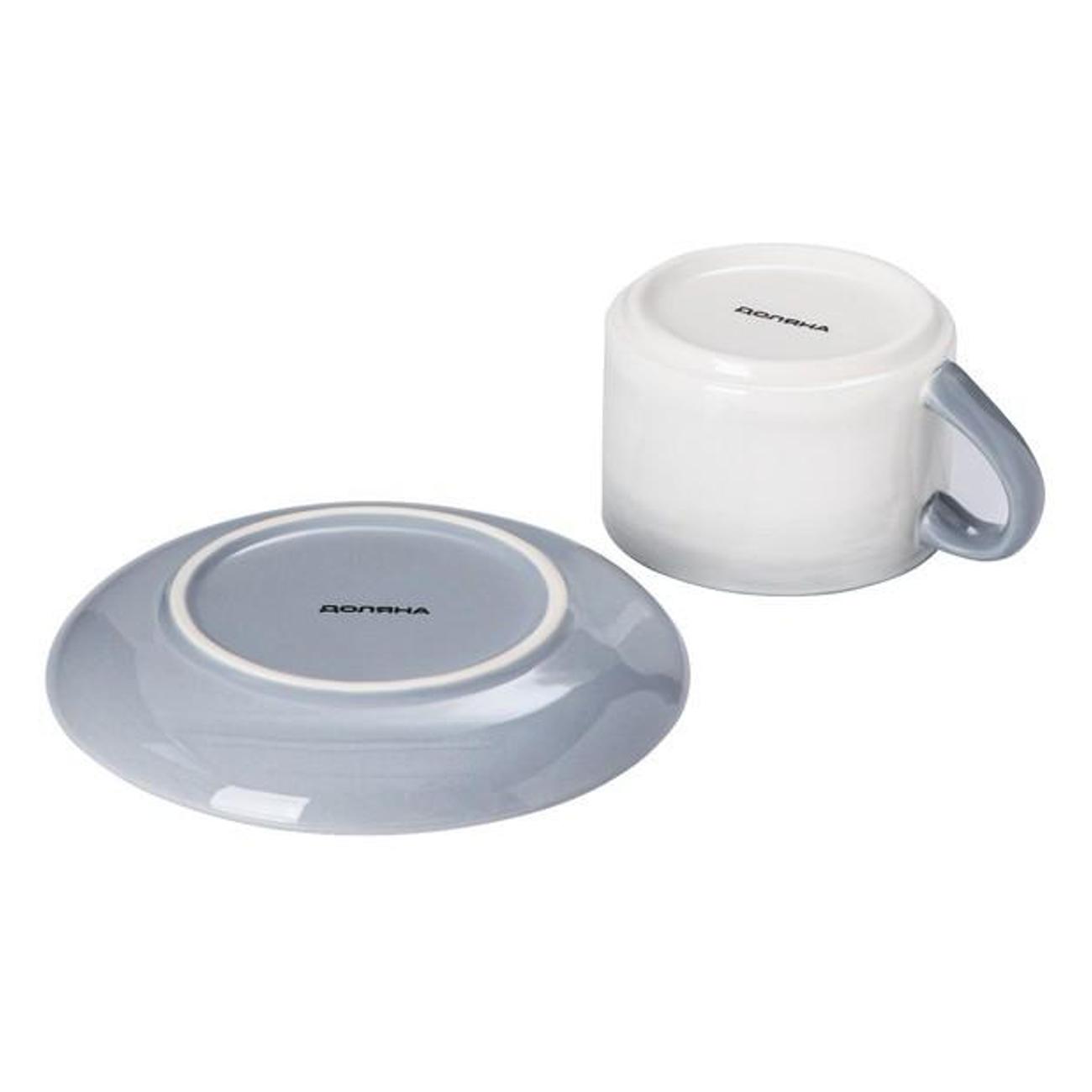 Чайный набор Доляна 6249618 белый/серый