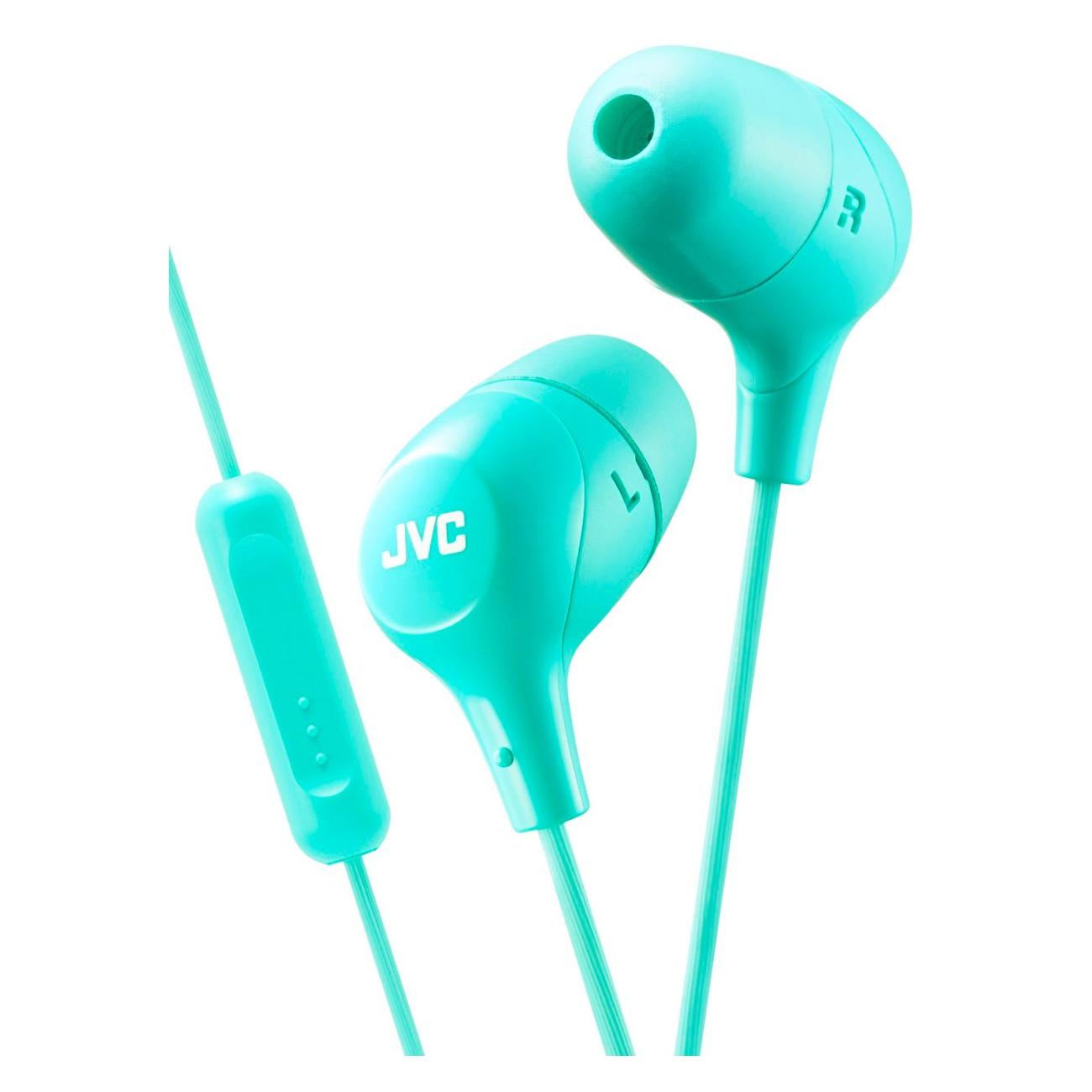 Наушники-вкладыши JVC Marshmallow Green с микрофоном (HA-FX38M-G-E)