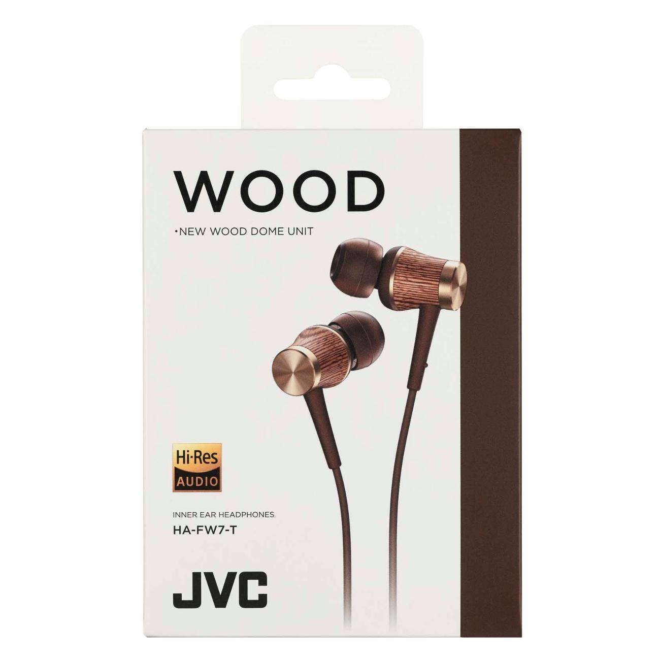 Наушники внутриканальные JVC WOOD Gold (HA-FW7-T-F)