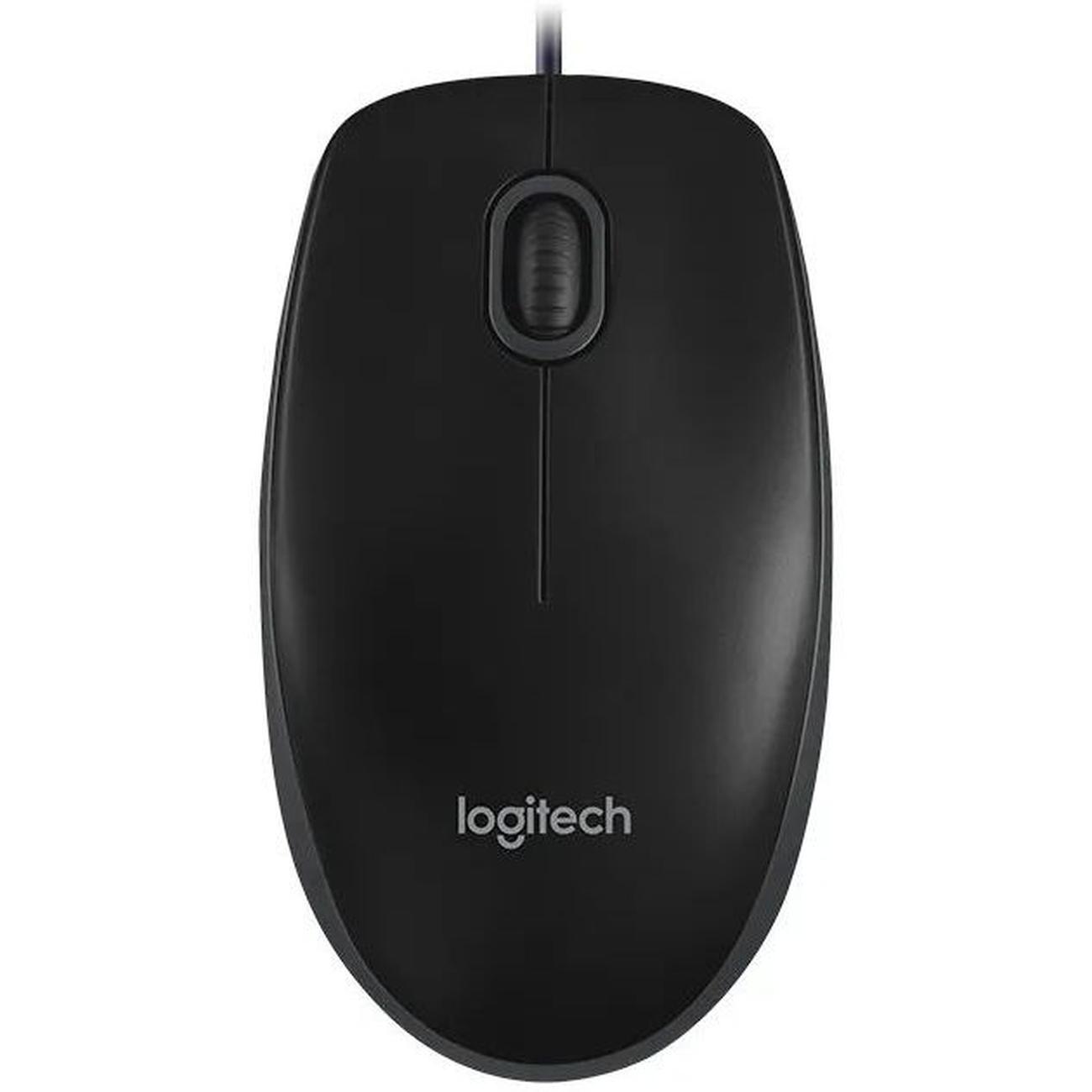 Мышь проводная Logitech B100