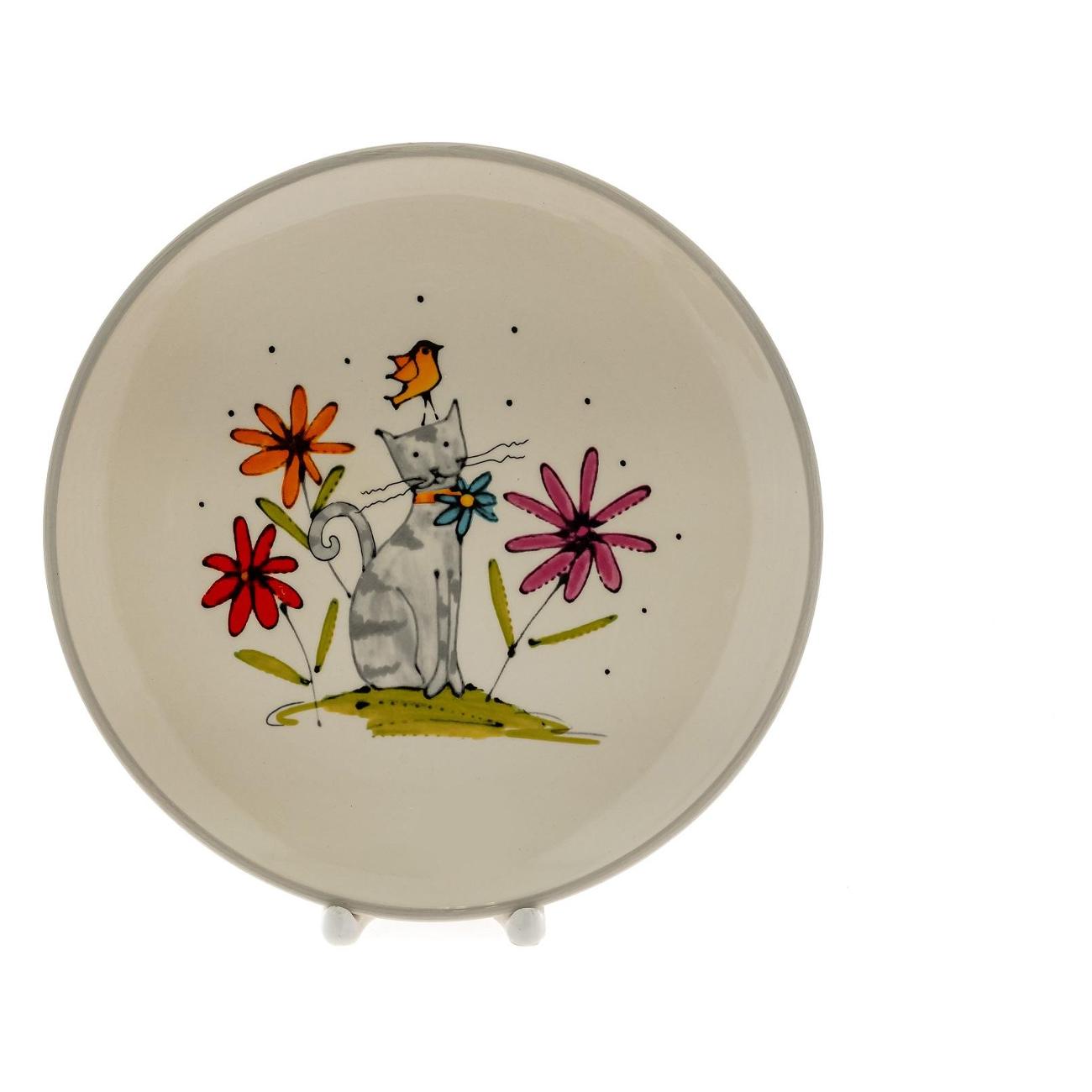 Декоративное блюдо Elrington 208-07015 Серый Кот