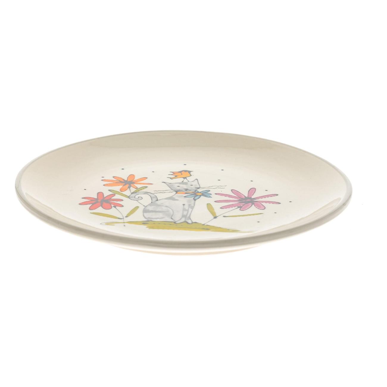 Декоративное блюдо Elrington 208-07015 Серый Кот