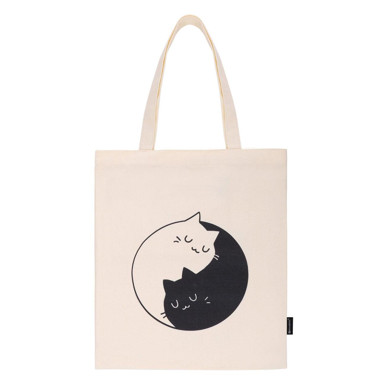 Сумка шоппер Brauberg Инь и Ян 40х35 см (271901)