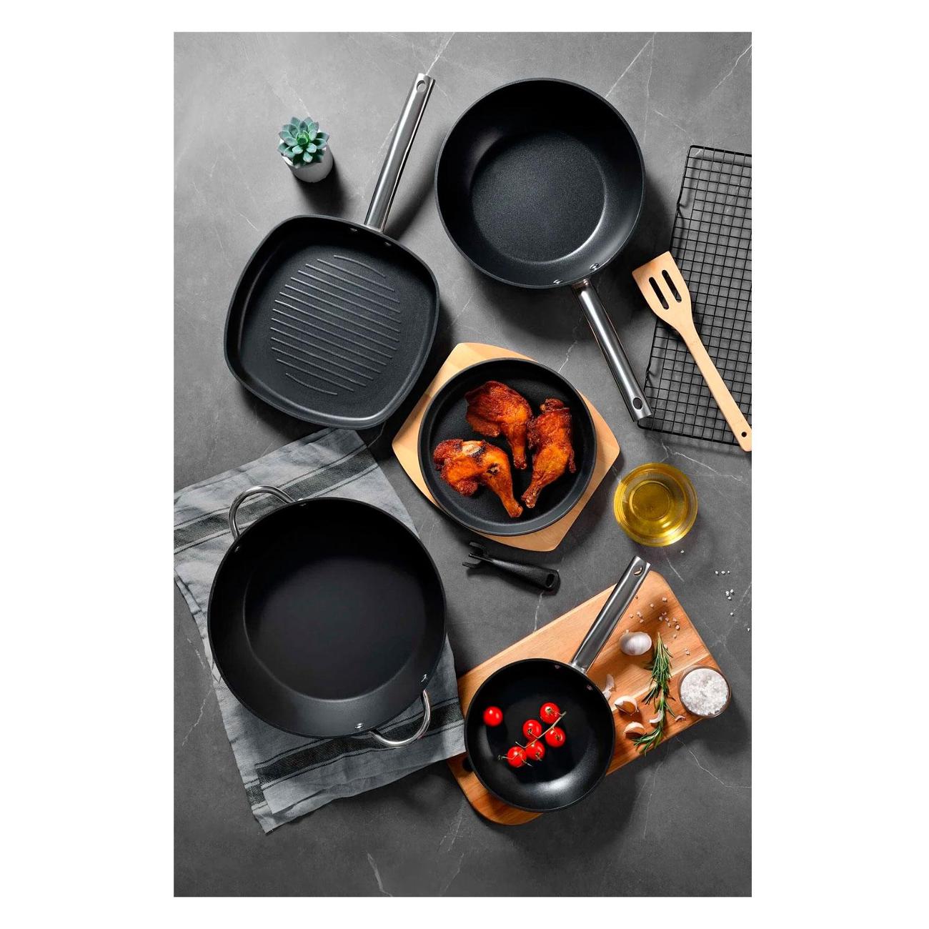 Сковорода гриль Bergner GRILL 28 CM BGMP-3510