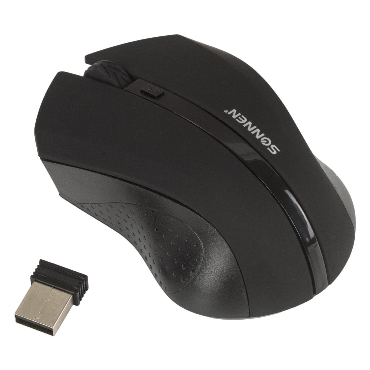 Мышь беспроводная Sonnen WM-250BK
