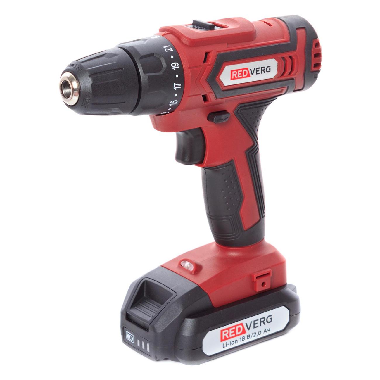 Дрель-шуруповерт Redverg RD-S18M/U