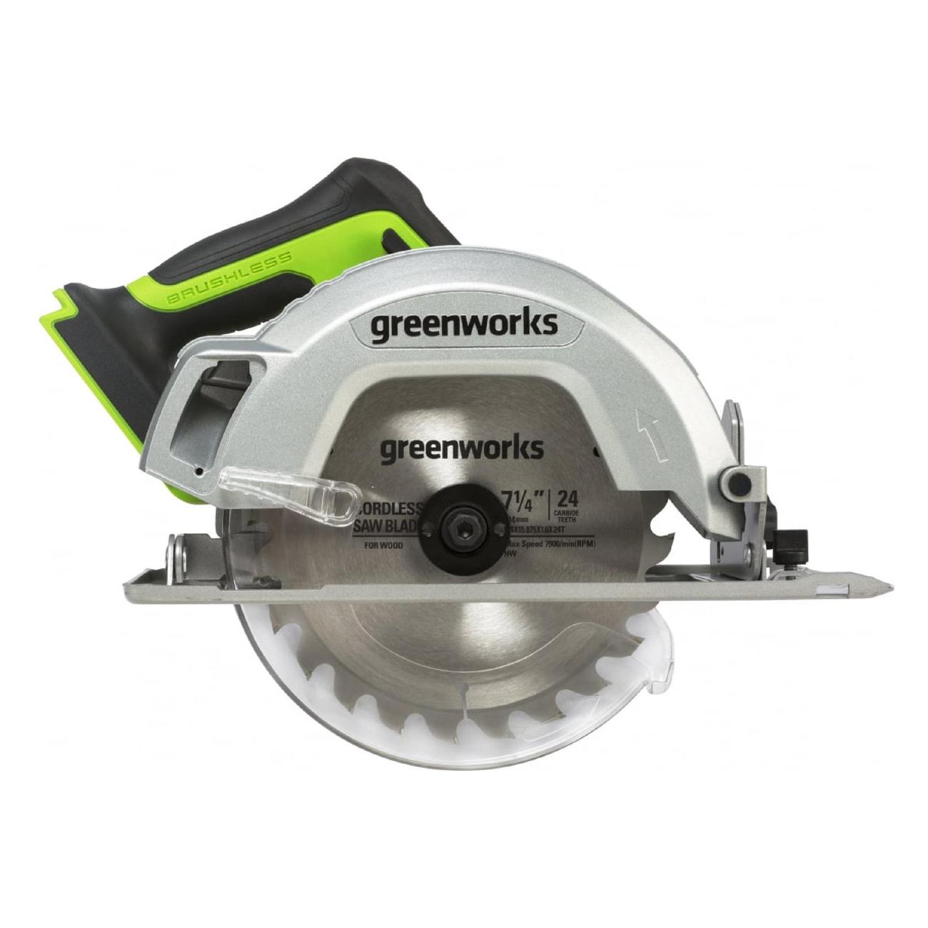 Электропила циркулярная Greenworks GD24KS