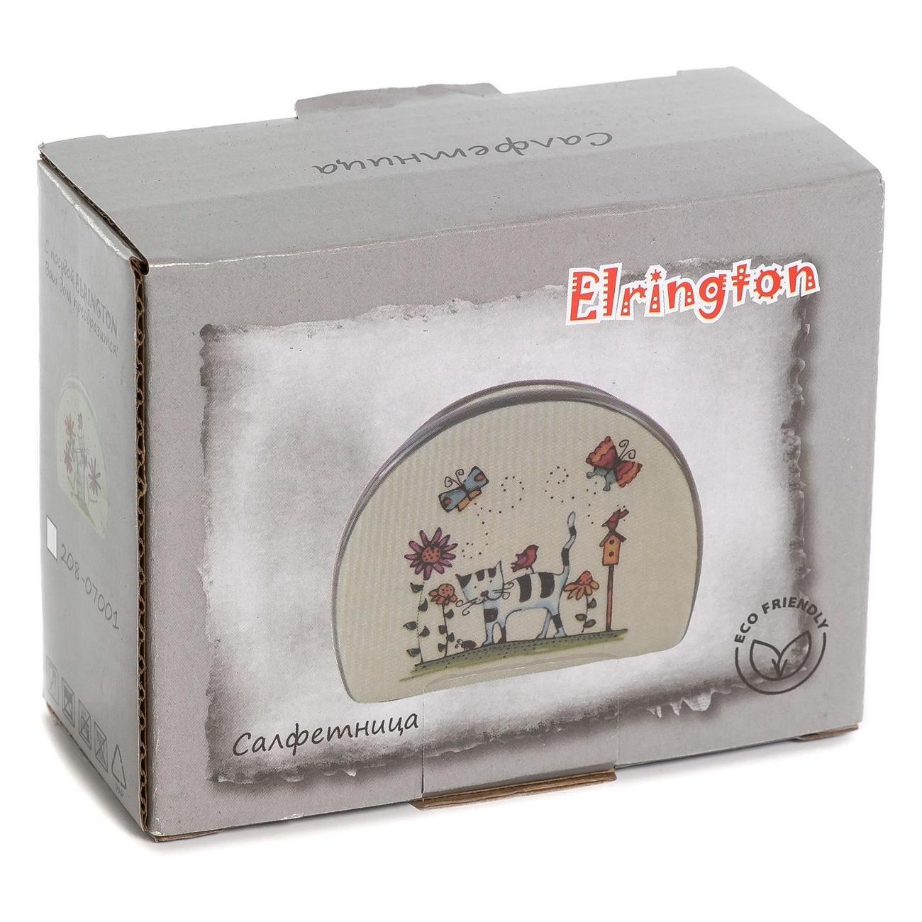 Салфетница Elrington Полосатый кот 207-07001