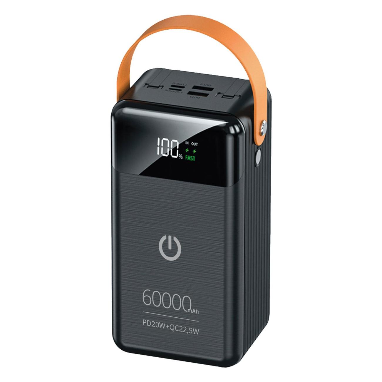 Портативный аккумулятор Perfeo Prodige 60000 mAh Black фото