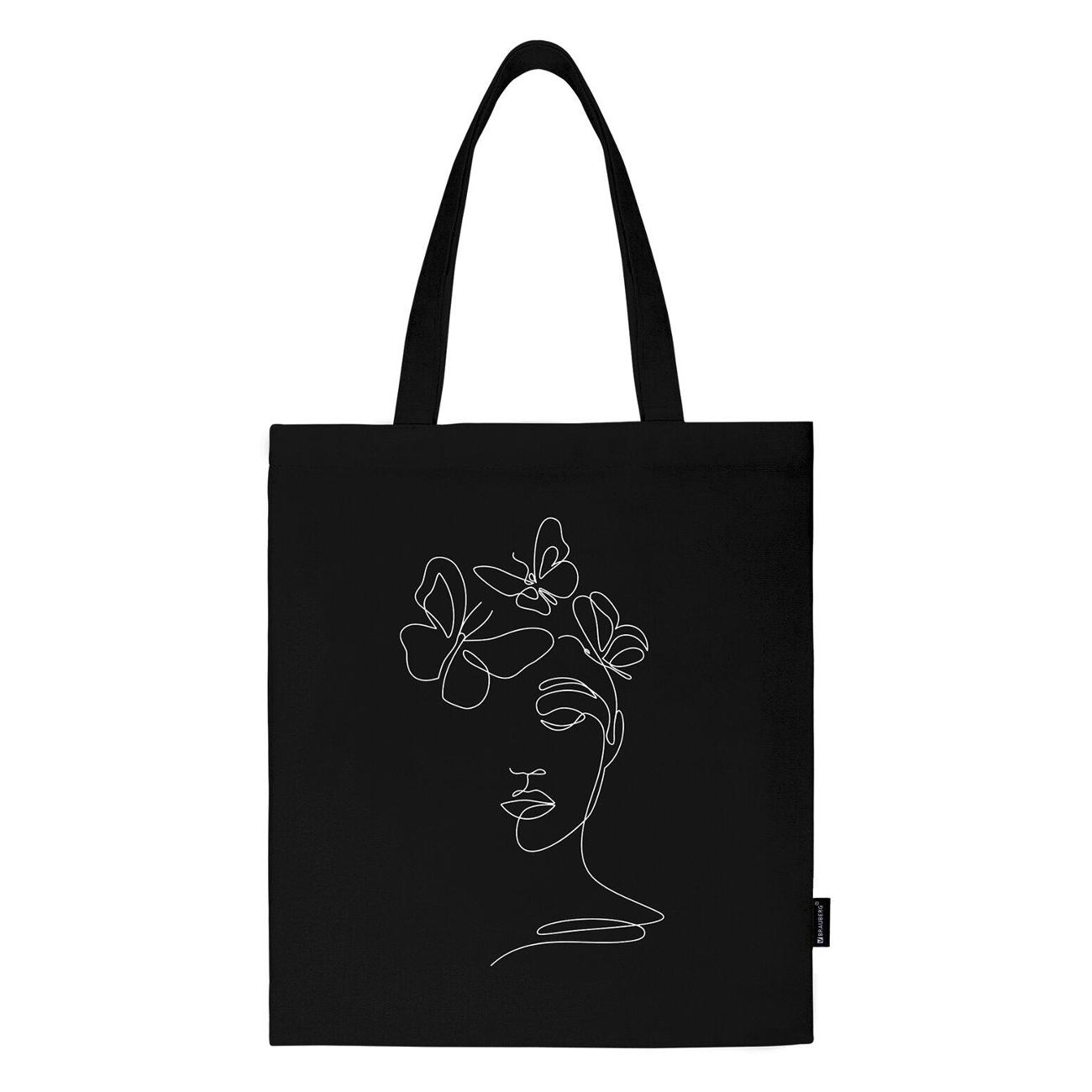 Сумка шоппер Brauberg Векторная девушка 271899