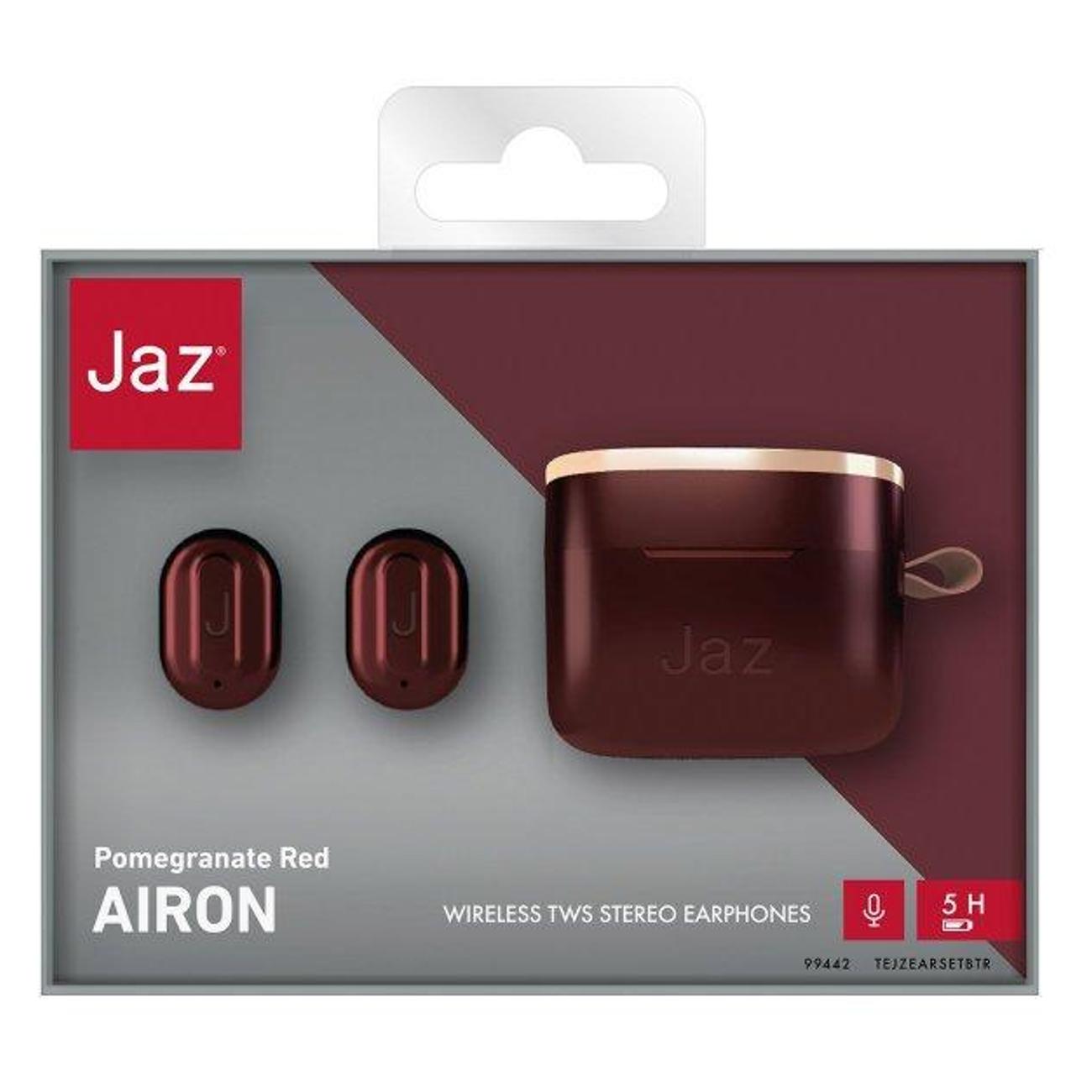 Наушники True Wireless SBS Jaz Airon Pomegranate красный