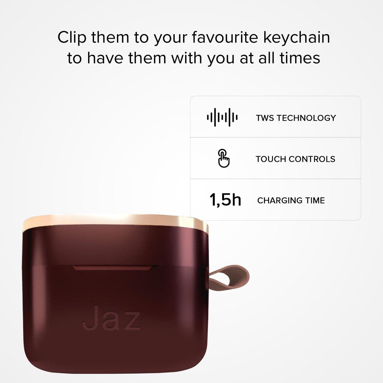 Наушники True Wireless SBS Jaz Airon Pomegranate красный