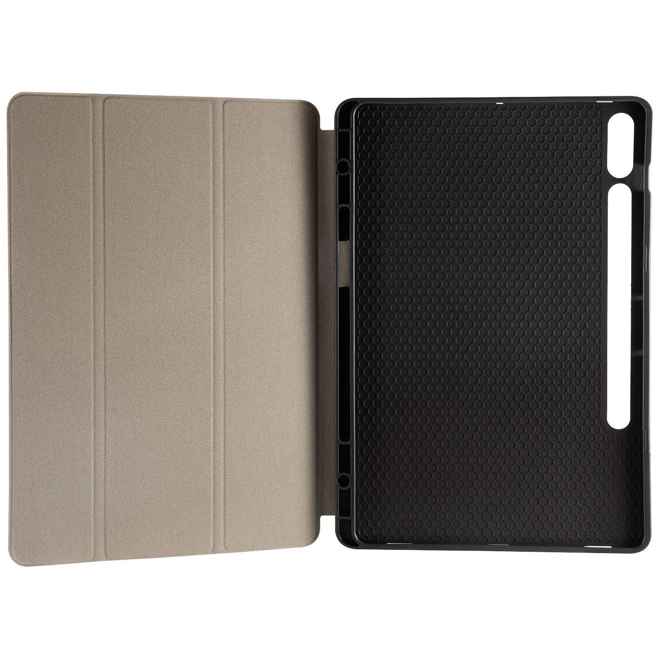 Чехол для планшетного компьютера Red Line с силиконовой крышкой для Samsung Tab S9+/S9 FE+/Tab S10+, со слотом, черный