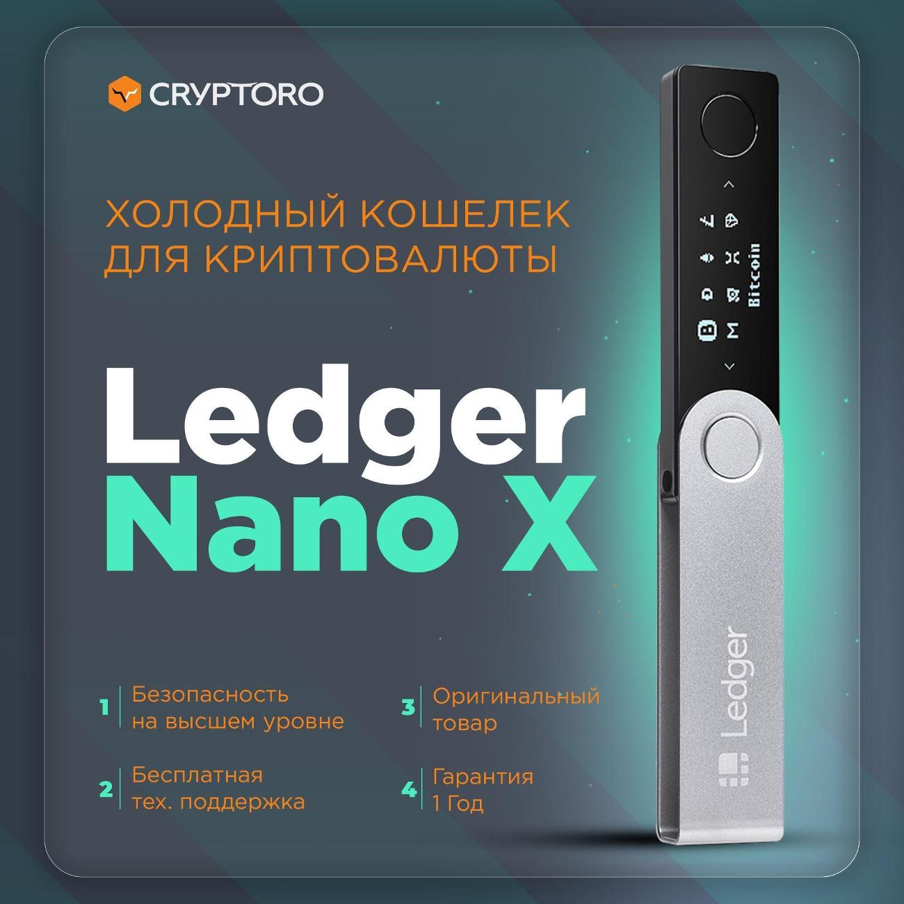 Криптокошелек Ledger Nano X Bluetooth Purple Amethyst