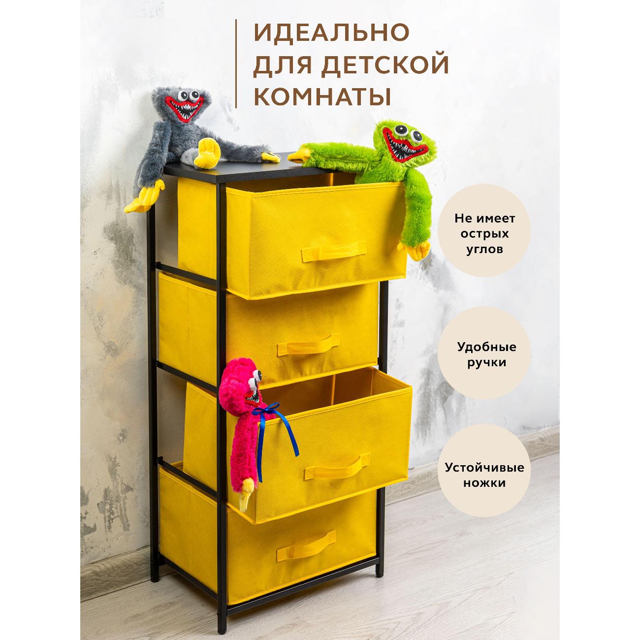 Комод бельевой Gemlux 950/4BK_450х300