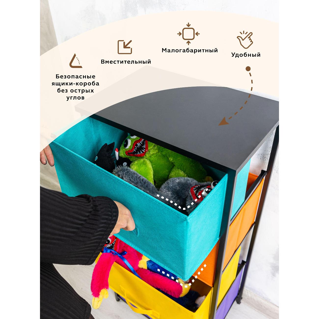 Комод бельевой Gemlux 950/4BK_450х300