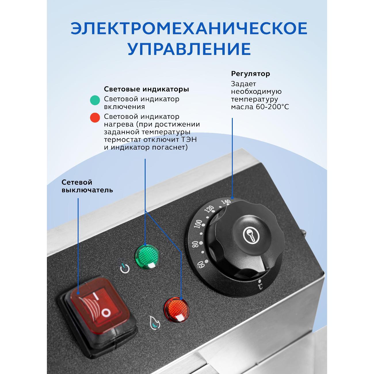 Фритюрница Gastrorag CZG-EF-16L