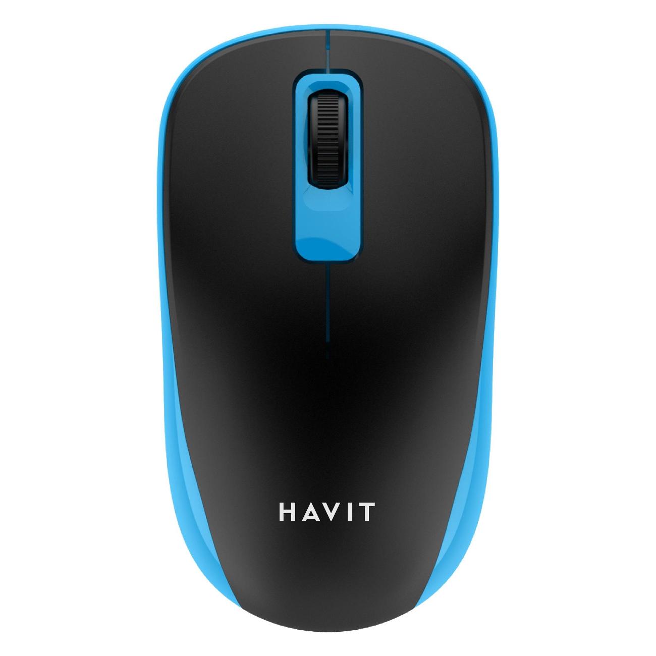 Мышь беспроводная Havit MS626GT черный/Blue фото